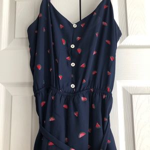 Watermelon Print Romper